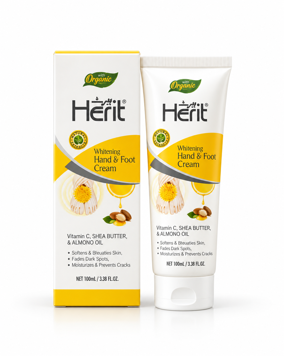 Herit Hand & Foot Cream – Moisturising Repair Cream (115 ml)