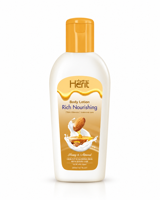 Herit Honey Almond Body Lotion – Nourishing Hydration (100 ml)